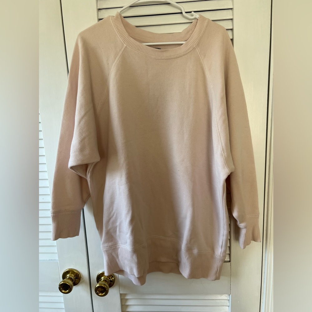 Aerie Crew Neck Pink Sweatshirt Medium